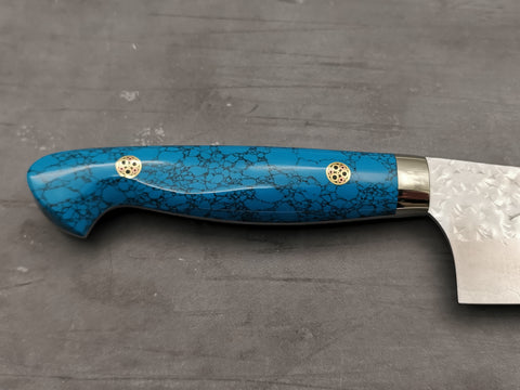 Yu Kurosaki Senko Gyuto 180mm with turquoise handle