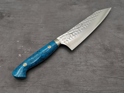 Yu Kurosaki Senko Gyuto 180mm with turquoise handle