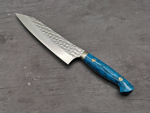 Yu Kurosaki Senko Gyuto 180mm with turquoise handle