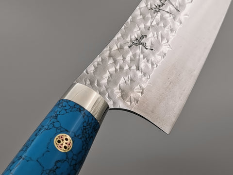 Yu Kurosaki Senko Gyuto 180mm with turquoise handle