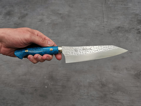 Yu Kurosaki Senko Gyuto 180mm with turquoise handle