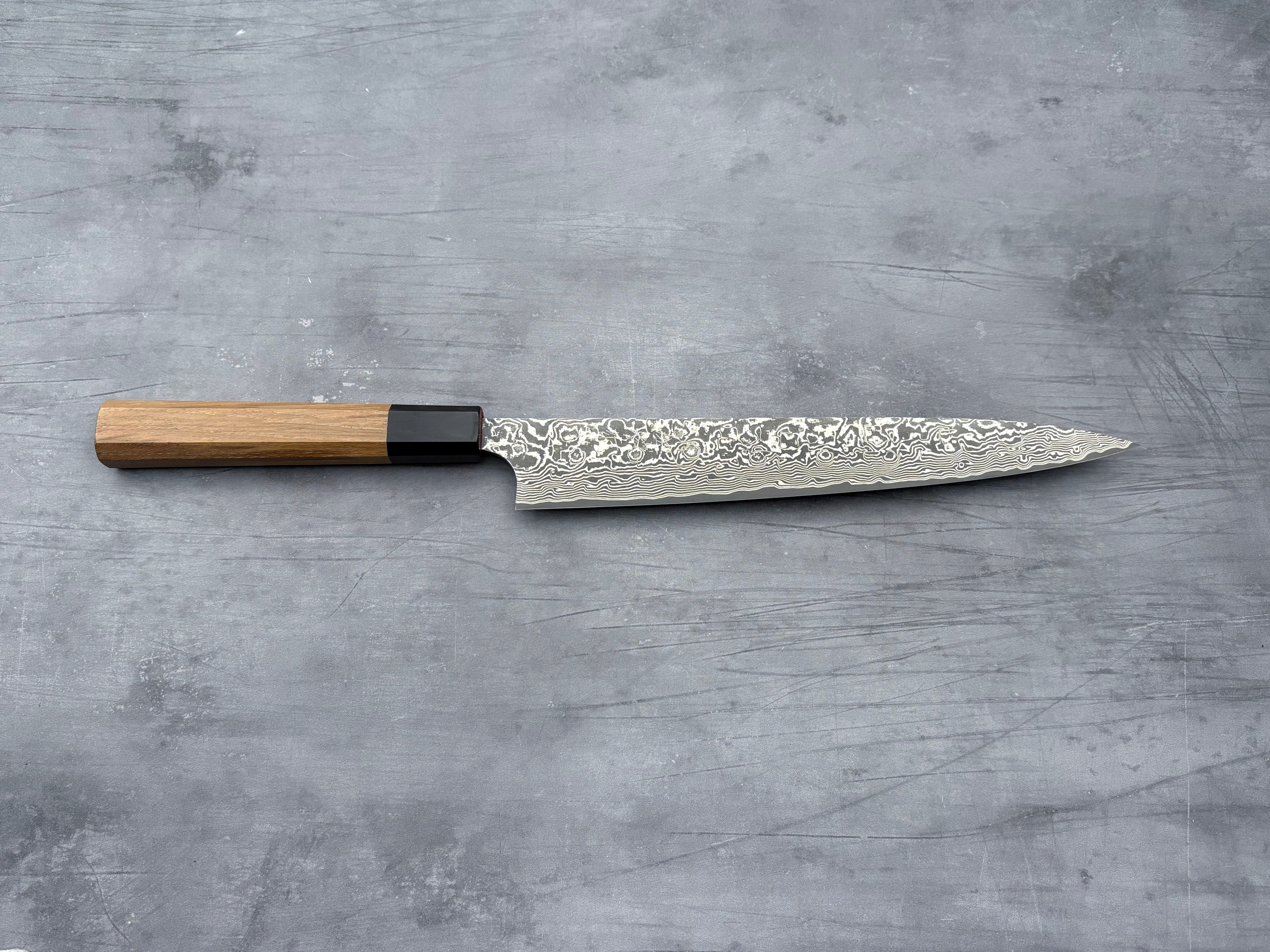 Takeshi Saji R2 Damascus Sujihiki 240mm