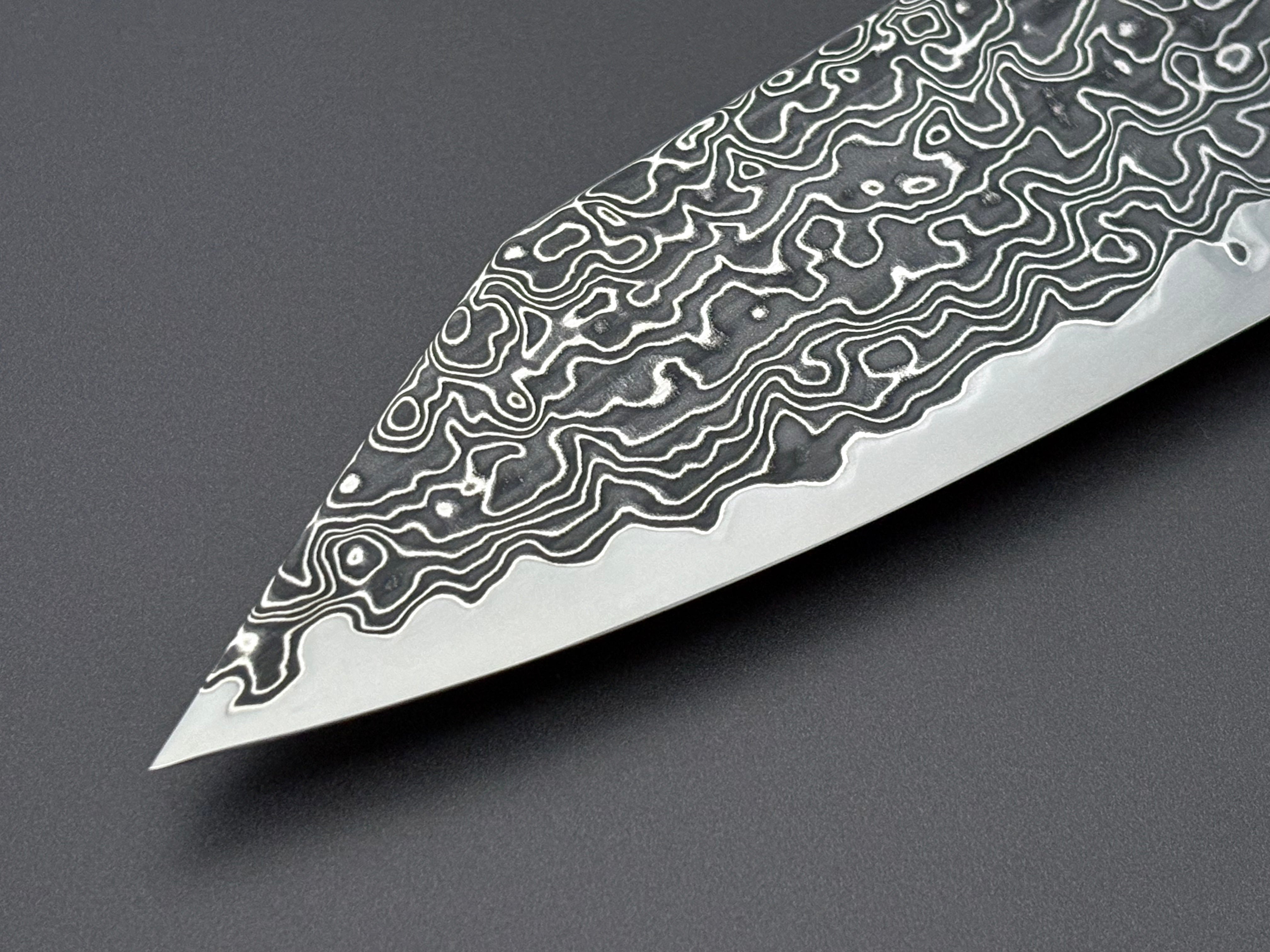 Hatsukokoro Ryuhyo SG2 Damascus Kiritsuke Gyuto 210mm