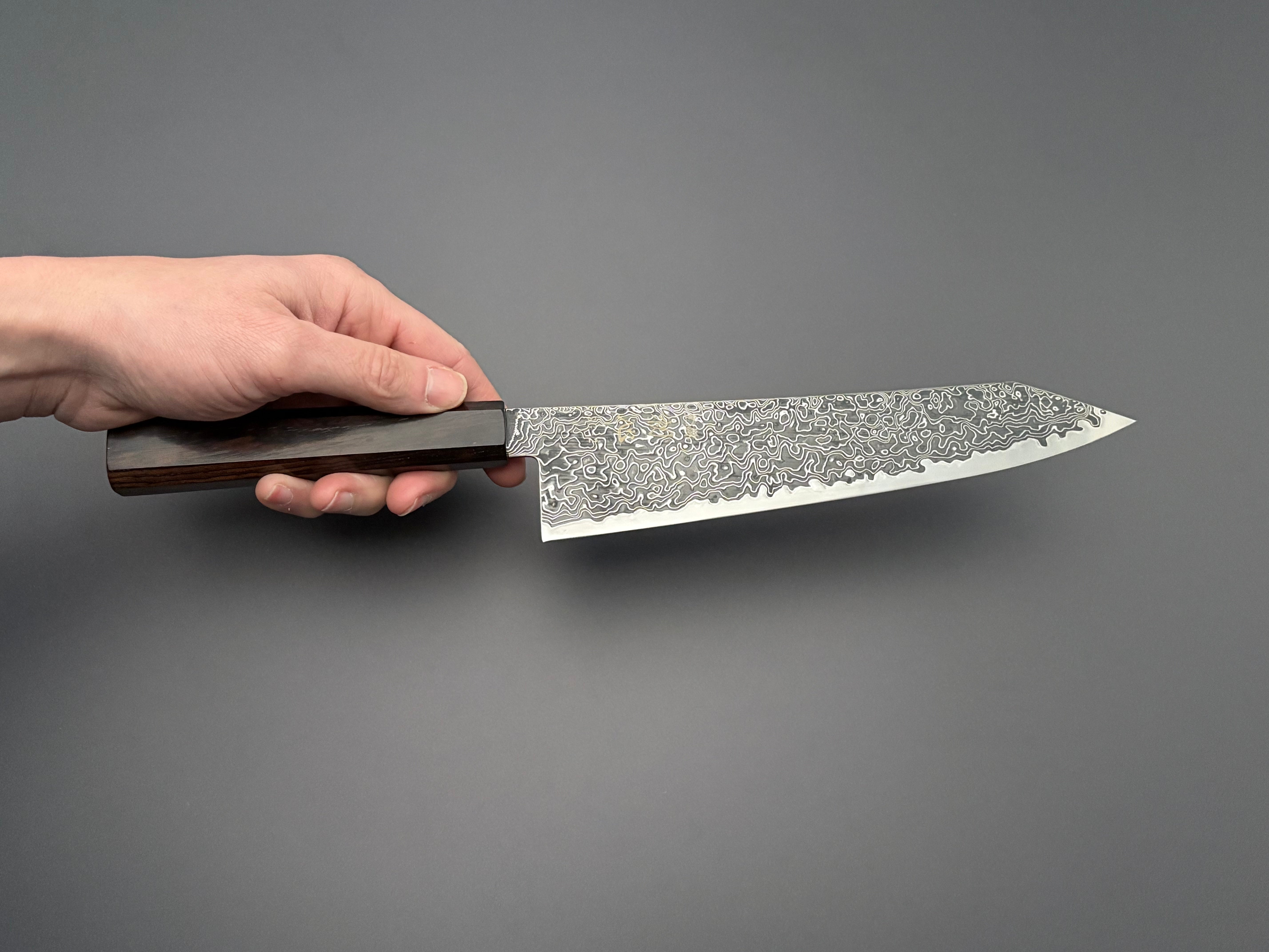 Hatsukokoro Ryuhyo SG2 Damascus Kiritsuke Gyuto 210mm