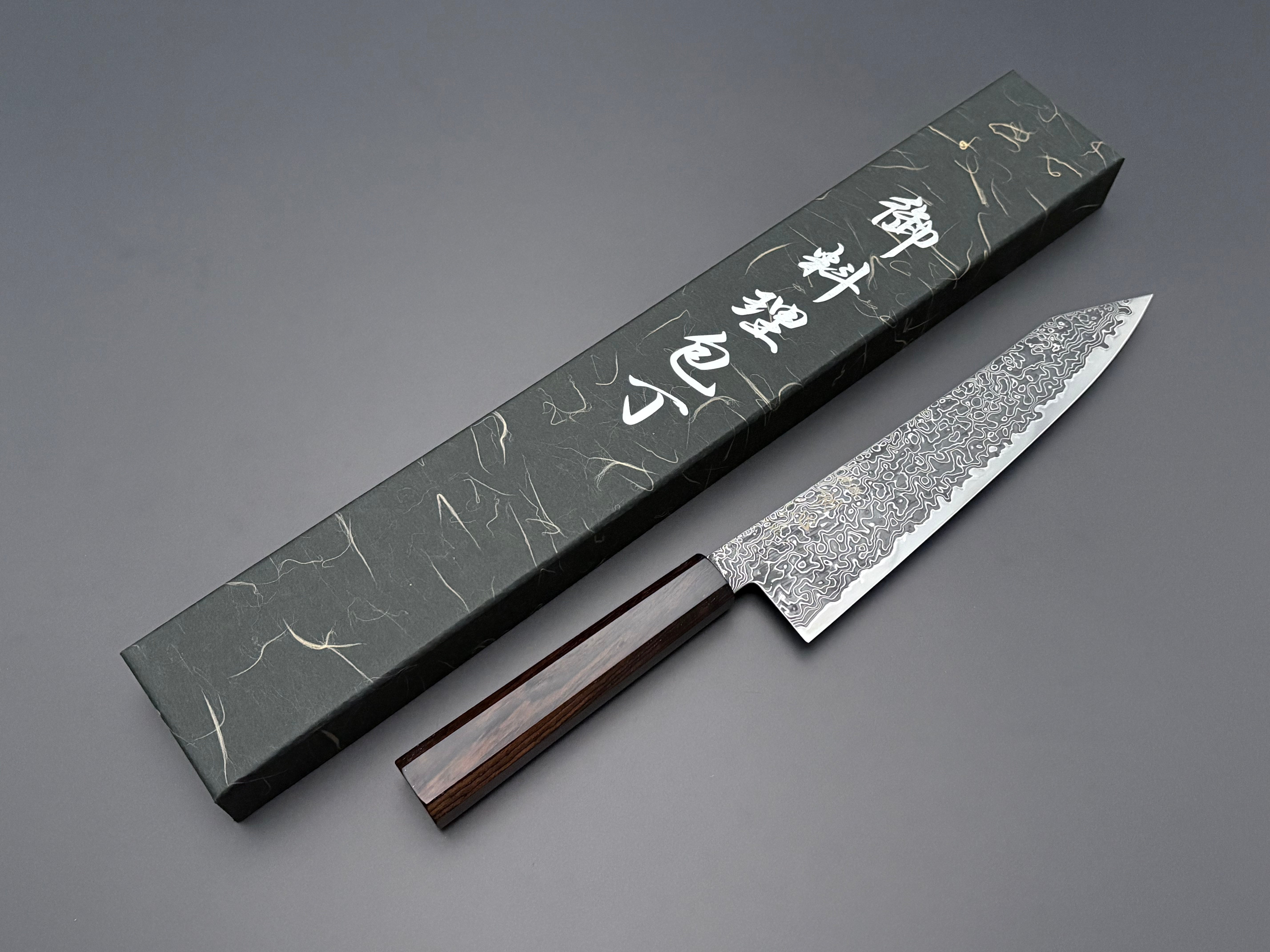 Hatsukokoro Ryuhyo SG2 Damascus Kiritsuke Gyuto 210mm
