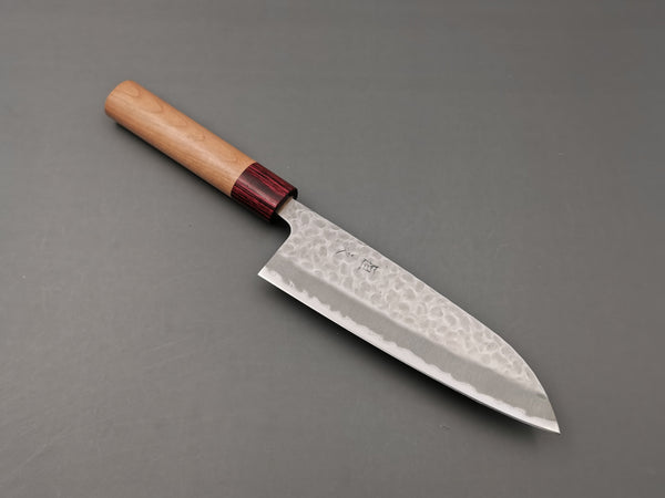 Tsunehisa AS Cherry Santoku - Cutting Edge Knives