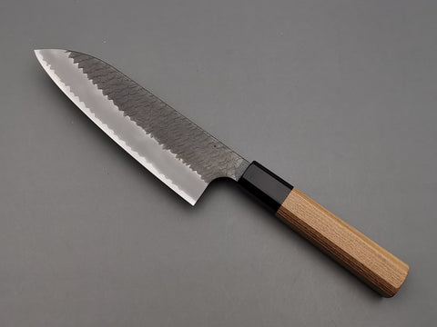 Nigara Hamono SG2 Kurouchi Tsuchime Santoku