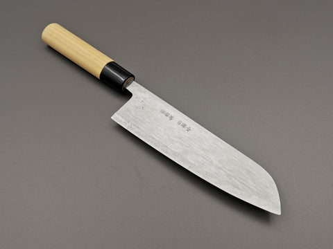 Michio Ishikawa White #2 Single Bevel Santoku