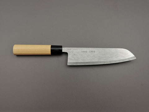 Michio Ishikawa White #2 Single Bevel Santoku