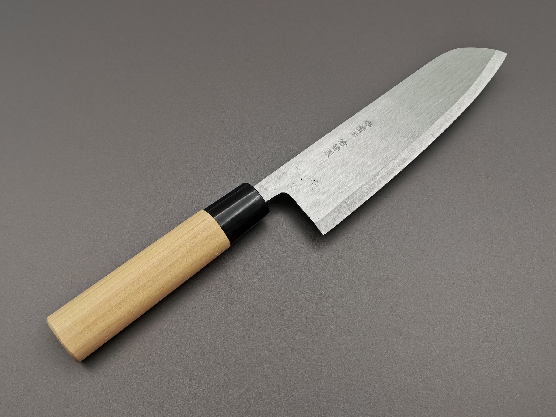 Michio Ishikawa White 2 Single Bevel Santoku Cutting Edge Knives