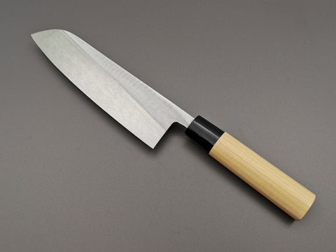 Michio Ishikawa White #2 Single Bevel Santoku