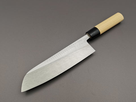 Michio Ishikawa White #2 Single Bevel Santoku