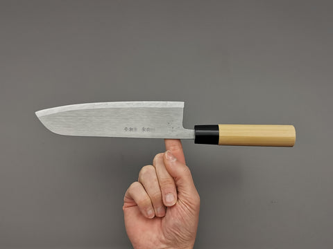 Michio Ishikawa White #2 Single Bevel Santoku