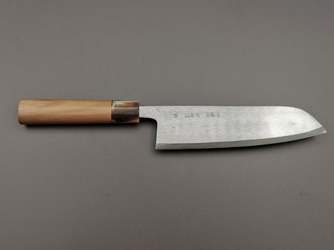 Michio Ishikawa Blue #2 Single Bevel Santoku 180mm