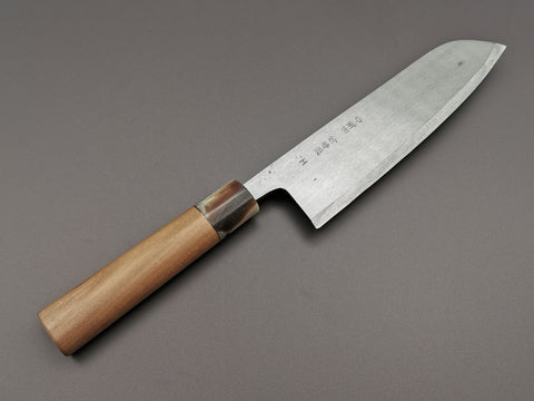 Michio Ishikawa Blue #2 Single Bevel Santoku 180mm