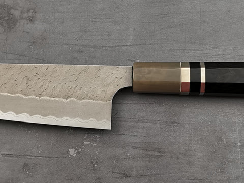 Nigara Hamono AS Bunka with ebony & double buffalo handle