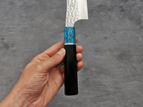 Yu Kurosaki Senko Bunka with ebony and turquoise handle