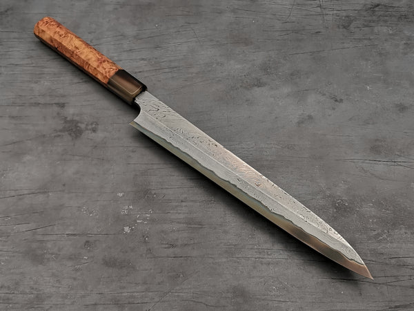 Nigara Hamono Twisted Damascus Yanagiba 270mm