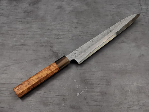 Nigara Hamono Twisted Damascus Yanagiba 270mm