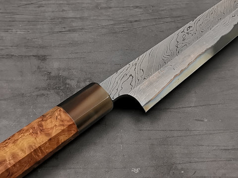 Nigara Hamono Twisted Damascus Yanagiba 270mm