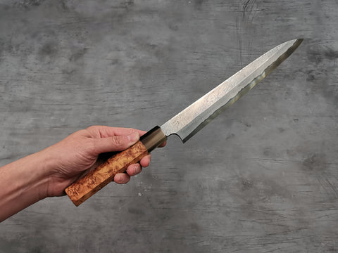 Nigara Hamono Twisted Damascus Yanagiba 270mm