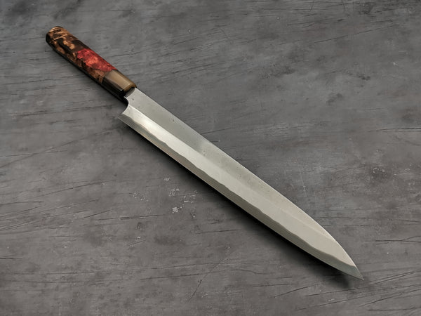 Nigara Hamono Anmon Damascus Yanagiba 300mm