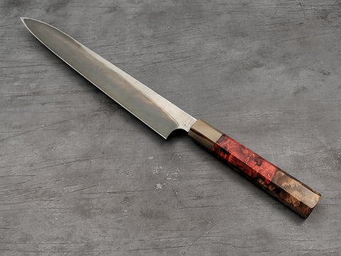 Nigara Hamono Anmon Damascus Yanagiba 300mm