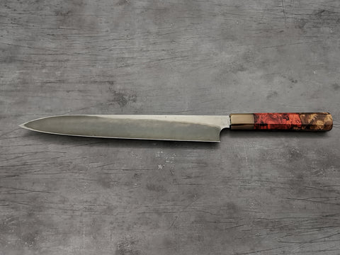 Nigara Hamono Anmon Damascus Yanagiba 300mm