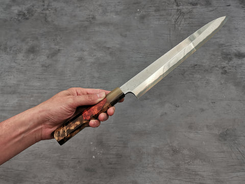 Nigara Hamono Anmon Damascus Yanagiba 300mm