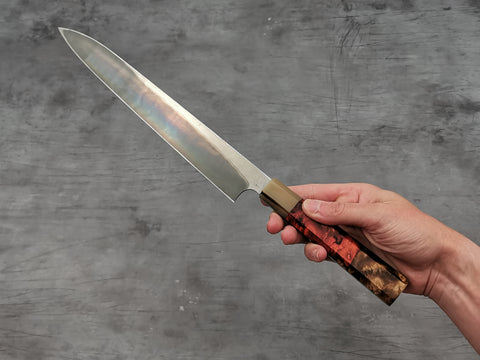 Nigara Hamono Anmon Damascus Yanagiba 300mm