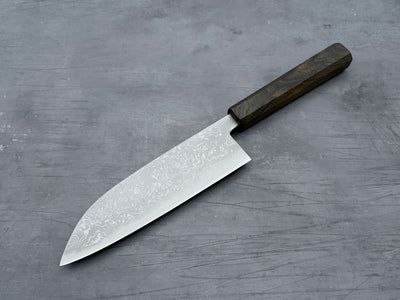 Hatsukokoro Blue #2 Damascus Santoku