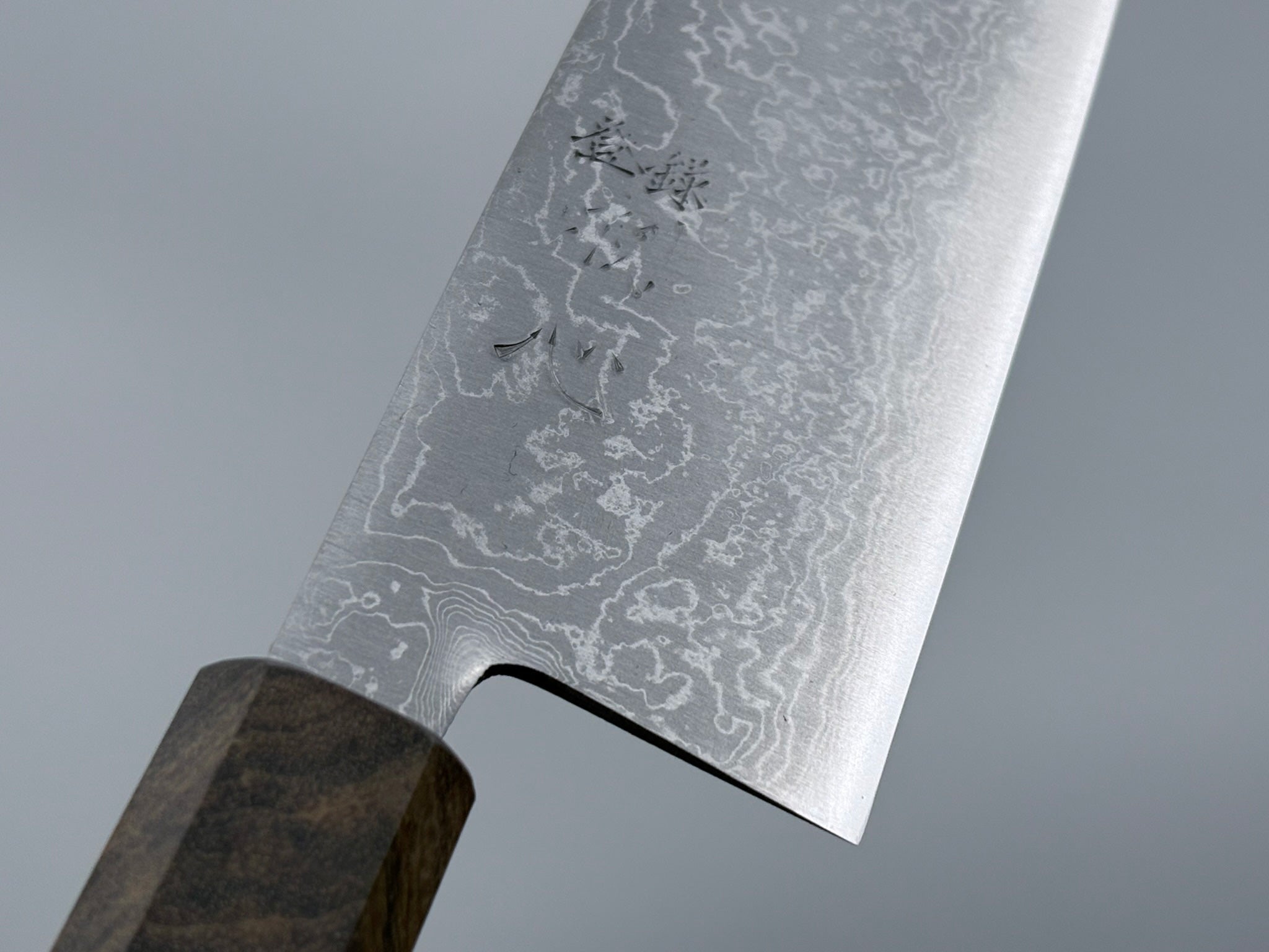 Hatsukokoro Blue #2 Damascus Santoku