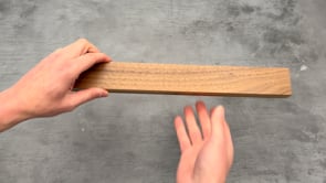 Walnut knife rack
