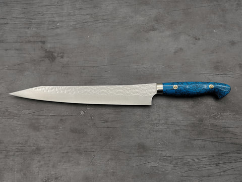 Yu Kurosaki Senko Sujihiki 240mm with turquoise handle