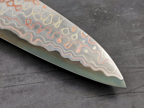 Nigara Hamono Rainbow Damascus Gyuto 240mm