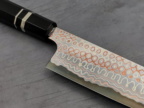 Nigara Hamono Rainbow Damascus Gyuto 240mm