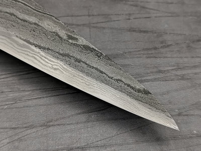 Simon Maillet 135Cr3 Twisted Suminagashi Gyuto 220mm