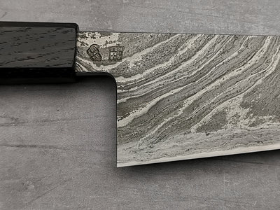 Simon Maillet 135Cr3 Twisted Suminagashi Gyuto 240mm