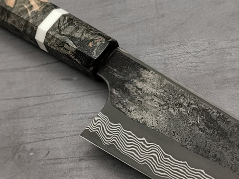 Nigara Hamono Silver 3 Damascus Kiritsuke Gyuto 210mm