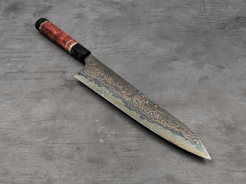 Nigara Hamono Kagetora Blue + White #2 Damascus Gyuto 270mm