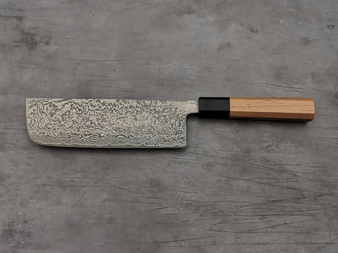 Shiro Kamo SG2 Damascus 180mm Nakiri