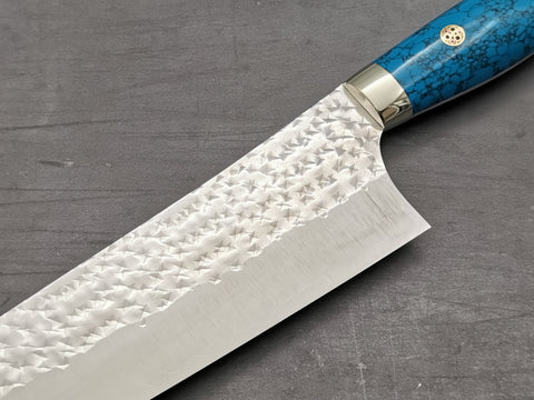 Yu Kurosaki Senko Gyuto 210mm with turquoise handle