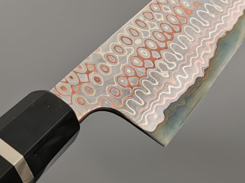 Nigara Hamono Rainbow Damascus Gyuto 240mm