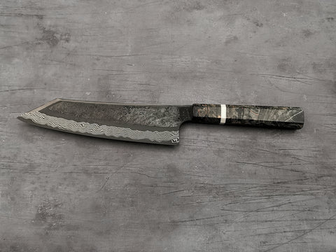 Nigara Hamono Silver 3 Damascus Kiritsuke Gyuto 210mm