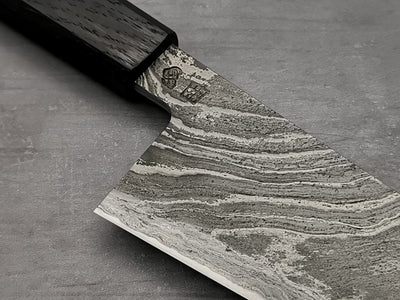 Simon Maillet 135Cr3 Twisted Suminagashi Gyuto 240mm
