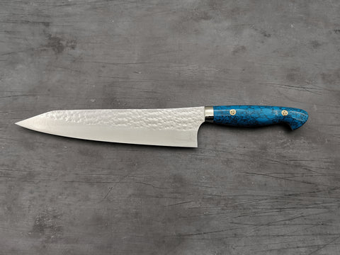 Yu Kurosaki Senko Gyuto 210mm with turquoise handle