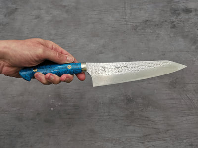 Yu Kurosaki Senko Gyuto 210mm with turquoise handle