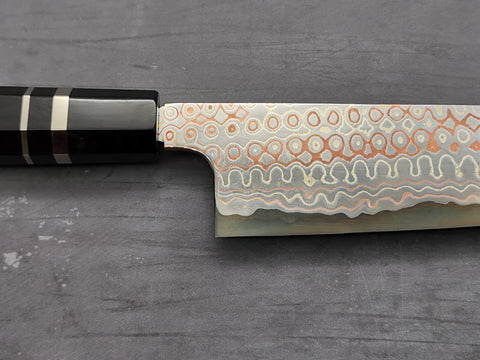 Nigara Hamono Rainbow Damascus Gyuto 240mm