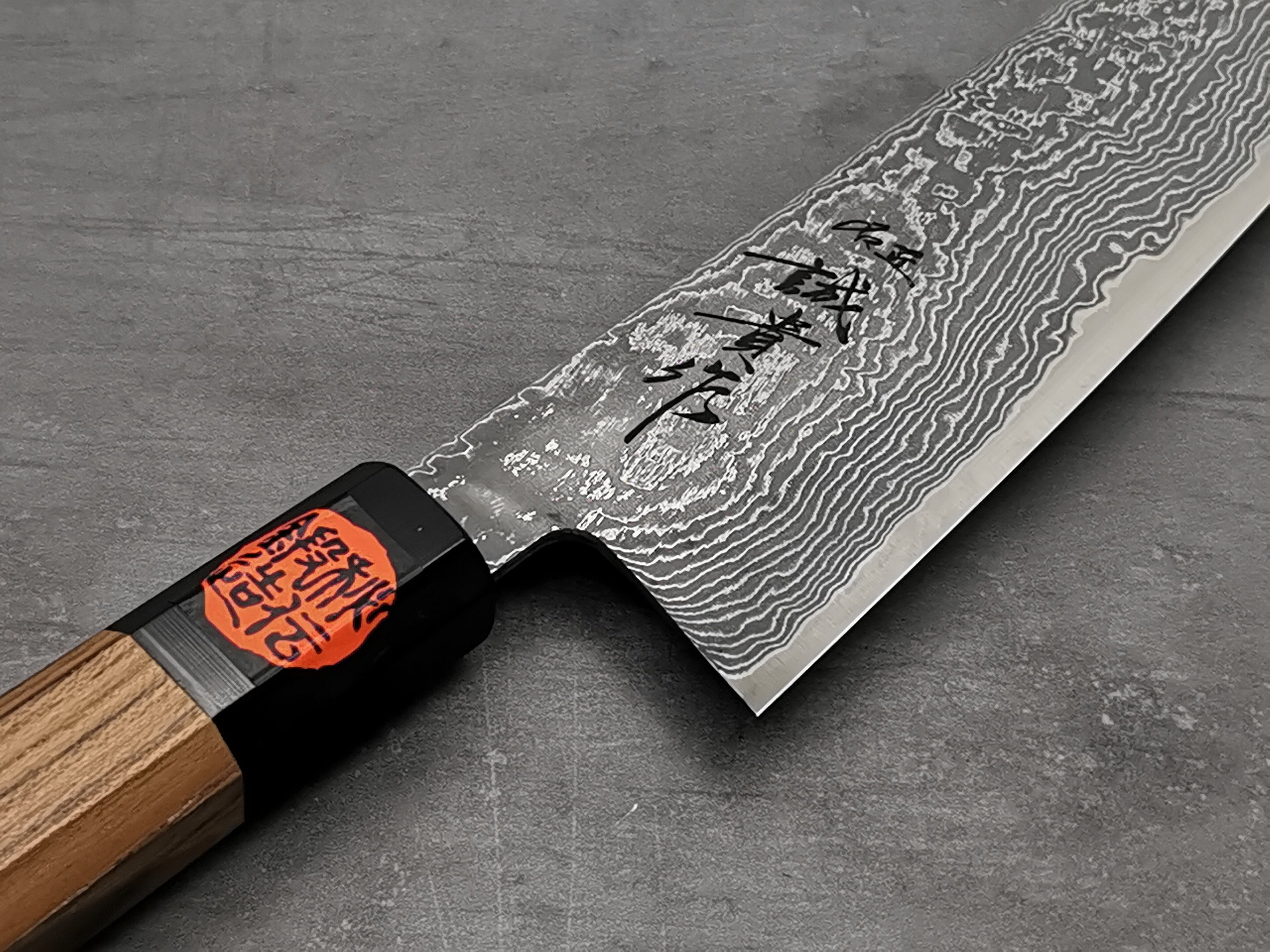 Shigeki Tanaka R2 Damascus Gyuto 210mm – Cutting Edge Knives
