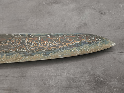 Nigara Hamono Kagetora Blue + White #2 Damascus Gyuto 270mm